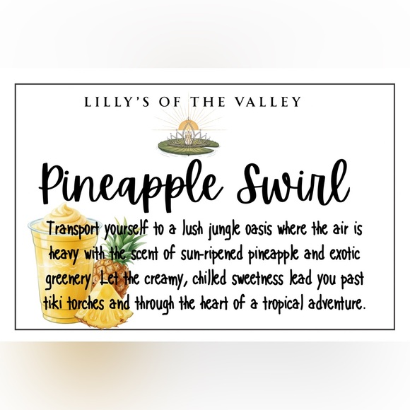 Handcrafted Pineapple Swirl Candle - Picture 2 of 4